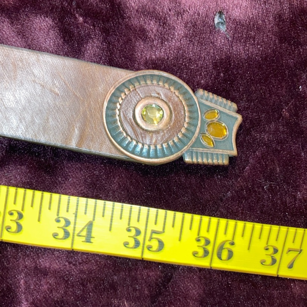 Chico’s Brown Leather Adjustable Belt - Picture 8 of 13